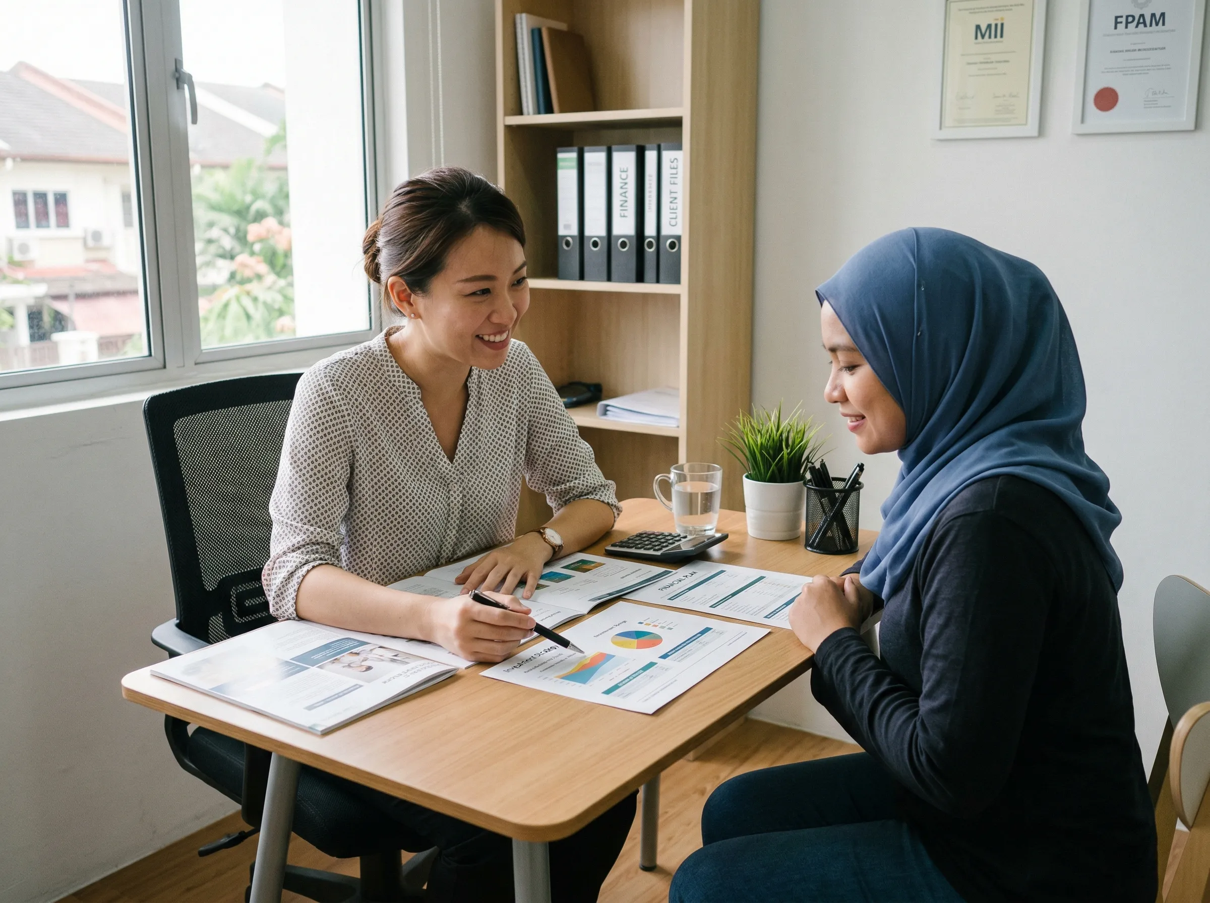 Licensed money lender from Penang explaining about the different types of loans offered by Northern SME for people in Penang, Kedah, Perak, and Perlis.